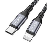 RAVIAD Cable USB C a iPhone 3M [MFi Certificado] Cable Cargador iPhone Carga Rápida Power Delivery Cable Tipo C a Phone para Phone 14/13 Pro Max/13 Mini/12 Pro/11/SE 2020/XR/XS/X/8/8 Plus - Gris