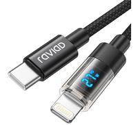 RAVIAD Cable USB C a Lightning 3M Cargador iPhone Carga Rapida MFi Certificado Cable iPhone USB C Nailon Trenzado PD USB Tipo C a Lightning Cable para iPhone 14 13 12 11 Pro XS MAX XR X 8 7 6SPlus 5