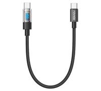 RAVIAD Cable USB C a USB C Carga Rapida 100W, 0.5M Cable Cargador Tipo C PD 5A QC3.0 con E-Mark Chip Cable Tipo C para iPhone 17/16/15 Pro Max, Galaxy S25 S24 S23, MacBook, Pad, Google Pixel - Negro