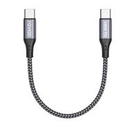 RAVIAD Cable USB C Carga Rápida 0.3M Corto, 240W Cable USB C a USB C PD3.1 5A 48V Cable Tipo C para iPhone 15 Pro Max, Samsung S24 S23 S22 S21, MacBook Pro/Air, Pad Pro/Air, Pixel, Laptops, Pixel