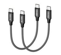 RAVIAD Cable USB C Carga Rápida 100W Corto [2Pack 0.15M] Cable USB C a USBC PD3.0 5A Cable Tipo C QC3.0 Cable de Nylon Carga Rápida Tipo C para iPhone 16 15 Plus Pro Max, Galaxy S24 S23, MacBook, Pad