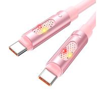 RAVIAD Cable USB C Carga Rápida 1M, 240W Cable USB C a USBC PD3.1 QC3.0 con luz RGB, Cable Tipo C para iPhone 16/15 Pro Max, Galaxy S24 S23 S22, MacBook Pro/Air, Pad Pro/Air, Pixel, Laptops, Pixel