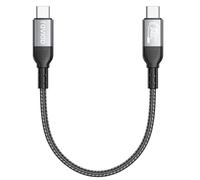 RAVIAD Cable USB4 Certificado para Thunderbolt 4, Datos de 40Gbps, Carga Rapida PD3.1 de 240W 48V/5A, HDR 8K@60Hz, Cable USB C a USB C para iPhone 15, MacBook, Pad Pro, Dock, SSD, Monitor, Hub, 30CM
