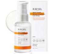RAVIEL Suero iluminador facial multivitamínico para el cuidado de manchas oscuras y manchas para todo tipo de piel, seco, sensible, eliminador de manchas oscuras, 7 ácido hialurónico (50ml X 1ea)