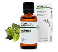 Ravintsara BIO (Cinnamomum camphora - QT cineol) - 30 mL - Aceite Esencial Quimiotipado y Certificado AB - Aroma Labs