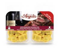Ravioli de Pasta Fresca al Huevo con Relleno de Carne de Vacuno Estofada y Vino Barolo DOP - Pack Ahorro 908g (2x454g) - Pasta Italiana de Verona Lista en 5 Minutos - NEXU