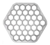 Ravioli Maker Molde hexagonal para ravioles de 9, 8 pulgadas, 37 agujeros para hacer bolas de masa en el restaurante en casa