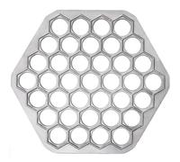 Ravioli Maker Molde hexagonal para ravioles de 9, 8 pulgadas, 37 agujeros para hacer bolas de masa en el restaurante en casa