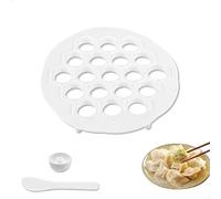 Ravioli Moho con 19 Compartimentos,Molde Hacer Croquetas,Masa Empanadillas Supresión,Maquina de Pasta Albóndigas de PP,Molde para Manti de Empanadillas y Raviolis,Ideal Cocina Doméstica,Blanco
