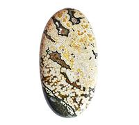 Ravishing Impresiones Jaspe Océano Natural 54 CTW Cabujón de forma ovalada Tamaño 44 x 23 x 6 mm Jaspe Proveedores de jaspe semipreciosos a granel Sabiduría y potencia Fabricación de joyas, Gema,