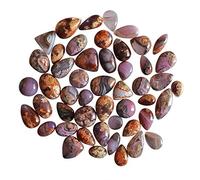 Ravishing Impressions Ágata natural de 88 CTW - Juego de 49 piezas para hacer joyas - Se supone que este cristal tiene vibraciones calmantes y relajantes, piedra preciosa, ágata