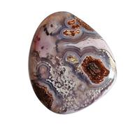 Ravishing Impressions Ágata natural púrpura pasión 19 quilates - Dimensiones: 24 x 20 x 4,5 mm - Para hacer joyas - Se supone que este cristal tiene vibraciones relajantes y relajantes,