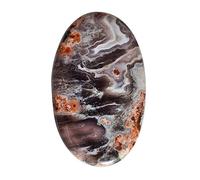 Ravishing Impressions ágata pasión natural púrpura 29 CTW Tamaño 35 x 21 x 4 mm Fabricación de joyas Piedra preciosa también conocida por limpiar Aura Balance Energy Meridians, Gema, ágata