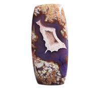 Ravishing Impressions ágata pasión púrpura natural 32 CTW - Tamaño: 40 x 18 x 4 mm - Fabricación de joyas - Forma ovalada - Desarrolla una fuerte sensación de equilibrio y armonía interior, piedra