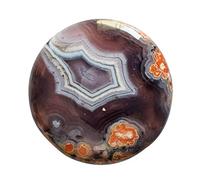 Ravishing Impressions ágata pasión púrpura natural 50 CTW - Tamaño: 31 x 31 x 6 mm - Fabricación de joyas - Piedra preciosa también conocida por limpiar meridianos de la energía de