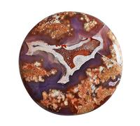 Ravishing Impressions ágata pasión púrpura natural 57 CTW - Tamaño: 37 x 37 x 5 mm - Fabricación de joyas - Piedra preciosa - Desarrolla una fuerte sensación de equilibrio y armonía interior,