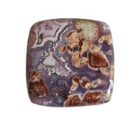 Ravishing Impressions ágata púrpura natural de 20 quilates - Tamaño: 21 x 21 x 4 mm - Para hacer joyas - Esta ágata puede ayudarte a mirar hacia adentro para encontrar tu