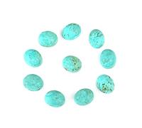 Ravishing Impressions Cabujón calibrado ovalado de la Bella Durmiendo Auténtico Arizona Turquesa 3 x 5 mm, Gema, Turquesa Arizona