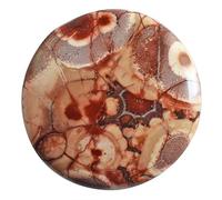 Ravishing Impressions Cabujón con forma de ojo de pájaro natural 31 CTW de forma redonda - Tamaño: 30 x 30 x 4 mm - Colgante ovalado - Fabricación de joyas - Equilibra el contenido mineral del cuerpo,