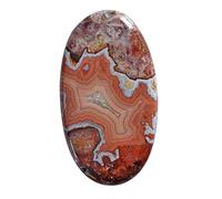 Ravishing Impressions - Cabujón de ágata natural loca en forma de pera (45 CTW, tamaño 41 x 23 x 5 mm, colgante de fabricación de joyas Armonización de energías yin y yang en el cuerpo, piedra