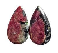Ravishing Impressions Cabujón de eudialyte rojo natural de Rusia Tamaño 23 x 13 x 3 mm Pendientes Fabricación de joyas Piedra preciosa en forma de pera que nos permite recibir y