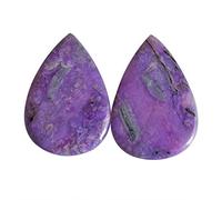 Ravishing Impressions Cabujón en forma de pera sugilita natural Sudáfrica, tamaño 22 x 15 x 2 mm, joyería de joyería con piedras preciosas que representan el amor espiritual,