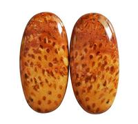 Ravishing Impressions - Cabujón natural de jaspe de palmera de Luisiana, tamaño 29 x 14 x 4 mm, pendientes de fabricación de joyas, madera petrificada, esta piedra es una maravillosa