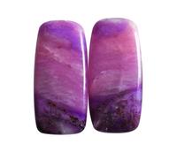 Ravishing Impressions Cabujón Sugilite Natural de Sudáfrica - Tamaño: 32 x 15 x 3 mm - Fabricación de joyas - Piedra preciosa con amor espiritual, piedra preciosa, Sugilite