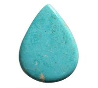 Ravishing Impressions Cabujón turquesa La Bella Durmiendo Arizona con espalda plana Tamaño 35 x 27 x 4 mm Piedra para hacer joyas Colgante representa la sabiduría Protección Buena Fortuna,