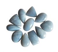 Ravishing Impressions - Juego de 11 cabujones de ópalo peruano azul natural de 62 CTW para la fabricación de joyas - Facilita el futuro con una naturaleza pacífica y curativa, gema, ópalo