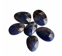 Ravishing Impressions - Juego de 6 cabujones de zafiro azul con forma mixta para hacer joyas, te ayuda a mantenerte en el camino espiritual, gema, zafiro azul