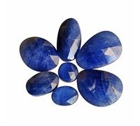 Ravishing Impressions - Juego de 7 cabujones de zafiro azul con formas mixtas para hacer joyas que te ayudan a mantenerte en el camino espiritual, Gema, zafiro azul