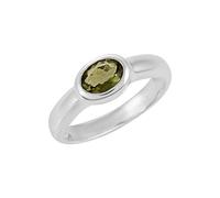Ravishing Impressions Juego de bisel de moldavita con piedras preciosas verdes facetadas ovaladas de 7 x 5 mm, 5 g, hecho a mano, joyería fina, regalo único para mujeres u hombres, S1/2,61(19.4