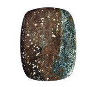 Ravishing Impressions Pretty Look Jaspe Océano Natural 74 CTW Cabujón Forma Rectangular Tamaño 46 x 34 x 4,5 mm Fabricación de joyas Piedra Preciosa Empujar la alegría Piedra de Madagascar, Gema,