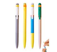 RAVNIX Bolígrafos de Pato Divertidos Pack de 4, Bolígrafo de Gel Antiestrés con Tinta de Escritura Fluida y Anti-fugas, Regalos Originales para Niños, Colegio y Oficina
