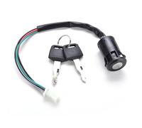 RAVTAKL Llave Contacto Moto Compatible con Kazuma para 50cc 70cc 90cc 110cc 150cc 250cc Interruptor De Encendido Y Arranque, Cerradura De Dirección, Llave De Barril
