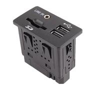 RAVTAKL USB AUX para Coche Compatible con Ford para Fusion para Explorer para Ranger C1BT14F014AE Interfaz De Audio Auxiliar con Accesorios De Repuesto para Lector De Tarjetas SD