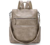 RAVUO Bolso Mochila Mujer, Mochilas Antirrobo de Cuero PU Moda Bolsa de Mano Mochilas Casual para Escuela Viaje Compras,Kaqi