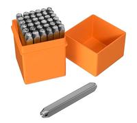 Ravytha 37 Piezas Punzones para Metal, Troqueladora de Letras A-Z/Número 0-8/Símbolo &/Símbolo del Corazón, Números y Letras de Metal Perforados, Sello de Estampado de Metal para Estampar Metal(3mm)