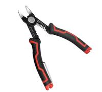 Ravytha Alicates Pelacables 2 en 1, Pelador de Cables Electricos y Crimpadora, Alicates de Corte Diagonal, para Cortar, Pelar, Tenaza Electricista, con Punta Curva, Resorte Oculto y Mangos Ergonomicos