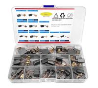 Ravytha Escobillas Motor Electrico de Arranque, 40Pcs 10 Tamaños Escobillas de Carbon, Motor Eléctrico Cepillos, Escobillas de Carbón para Motores Electricos para Cepilladora Eléctrica Lijadora