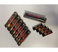 Raw 19328 Set 1: 1 rodillo ajustable 110 4 puntas de filtro, 6 librillos negros King Size Slim, papel