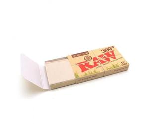 Raw 300S Organic Cinco paquetes (1500 papeles totales) papel de liar para cigarrillos, tamaño 1,25