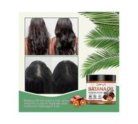 Raw Batana Oil for Hair Growth Organic,100% Pure Batana Oil Hair Mask Repair Dry, Damaged, Split Hair, Prevent Hair Loss, Strengthens & Nourishes for