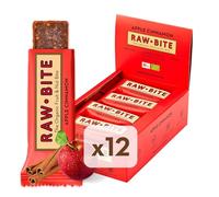 Raw Bite Barrita Ecológica de Manzana y Canela - Paquete de 12 x 50 gr - Total: 600 gr