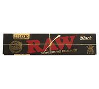 RAW Black Classic, 32 folletos ultrafinos por grapas, 10 grapas