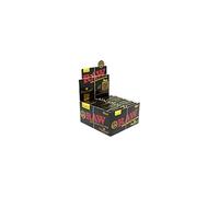 RAW - Black King Size Slim + Tips Connoisseur Rolling Papers - 24 librillos