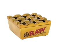 Raw Cenicero de metal negro estante Ashtray