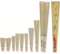 RAW Classic Natural Unrefined 20-Stage Rawket Launcher - 20 Cone Variety Pack by RAW
