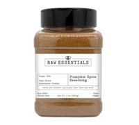Raw Essentials Especias de calabaza, mezcla cálida y aromática para pasteles, latte y más, sin OGM, sin gluten, paleo, vegano, botella de 200 ml